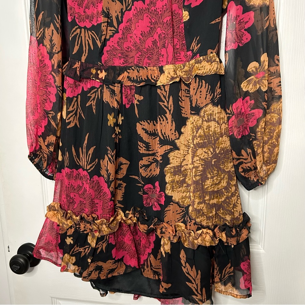 Anthropologie Porridge Puff-Sleeved Floral Mini Dress - Picture 10 of 16
